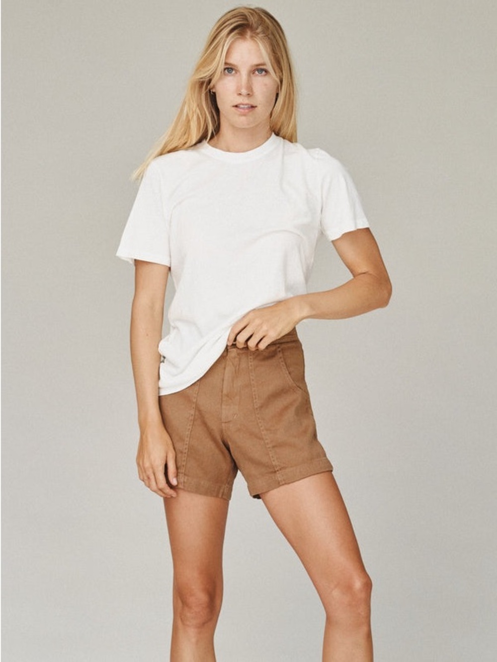 Jungmaven American Made Venice Short Hemp in Coyote Terracotta Size Medium - Picture 2 of 10